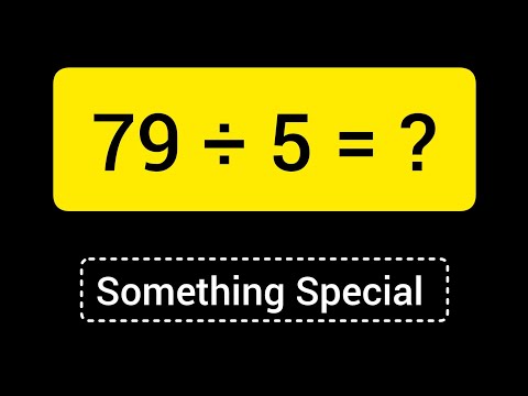 79 Divided by 5 ||79 ÷ 5 ||Long Division with One digit Divisor ||Quotient, Remainder ,Dividend