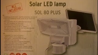 Brennenstuhl Solar LED Strahler Sol 80 Plus mit Bewegungsmelder