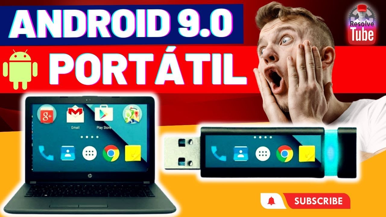 Android 9.0 Portátil  Rodando direto no pendrive. 2023