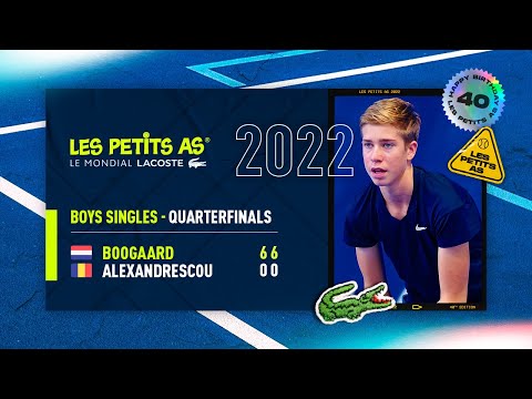 Les Petits As 2022 | Boys Quarterfinals | Thijs Boogaard vs. Yannick Theodor Alexandrescou