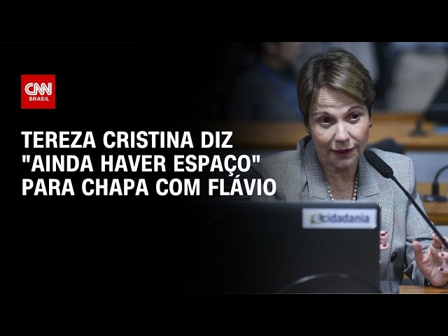"Até a hora final, tem espaço", diz Tereza Cristina sobre chapa com Flávio | CNN 360°