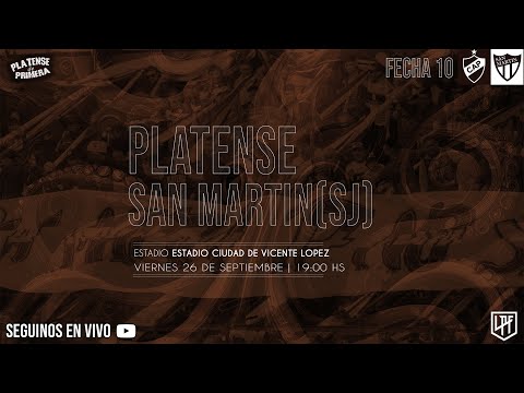 Platense V San Martin (SJ) | En Vivo | Platense de Primera | CLAUSURA 2025 | Fecha 10