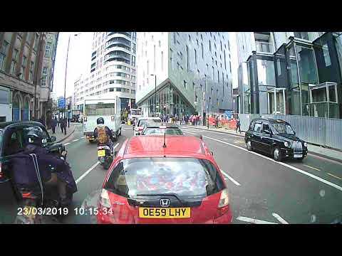 One second earlier, seriously hurt cyclist
