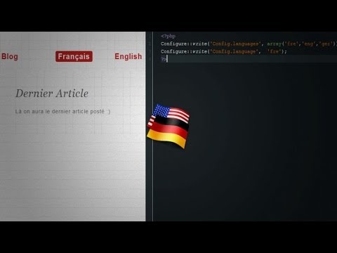 Tutoriel CakePHP Internationalisation