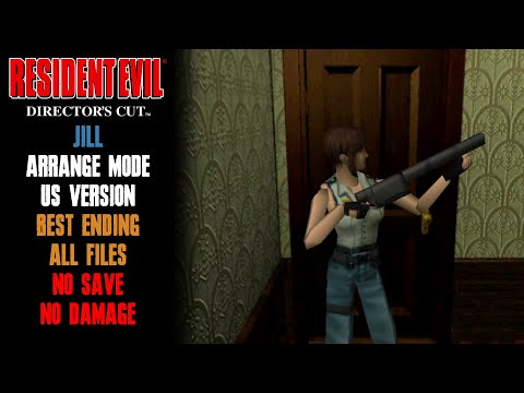 [Resident Evil Director’s Cut] Jill, Arrange Mode, Best Ending, No Save, No Damage (PS1 USA)
