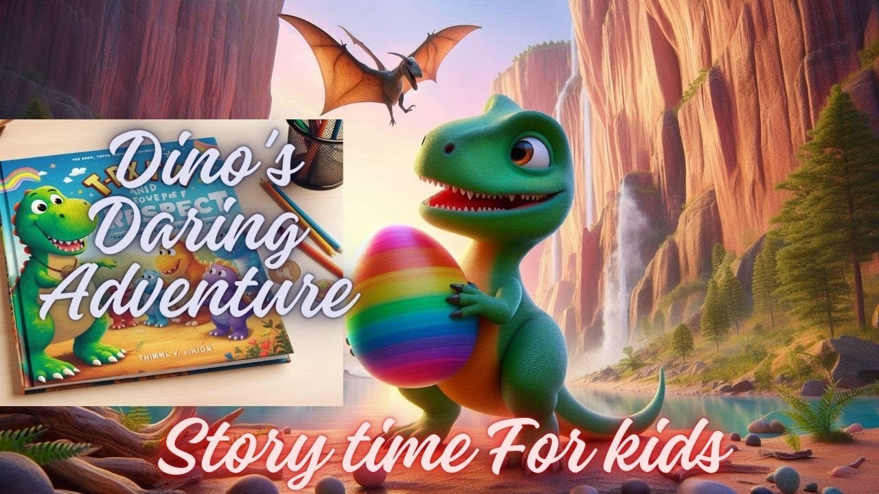 Dino's Daring Adventure Story time for kids #lbl -Little Bud Learners