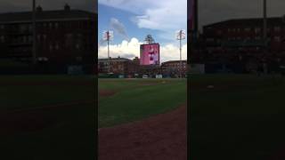Santa Rick arrives by helicopter for Memphis Redbirds Christmas In July