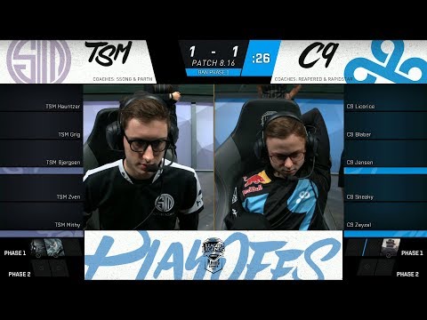 C9 vs TSM Game 3 - SemiFinals | 2018 NA LCS Summer | Cloud 9 vs Team SoloMid