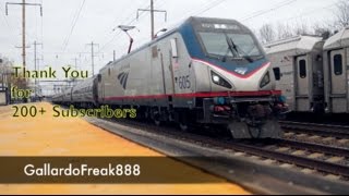 preview picture of video 'Amtrak at Princeton Junction During the Holiday (200+ Subscribers)'
