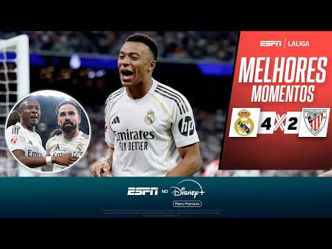 Gols e lances de Real Madrid x Athletic Bilbao