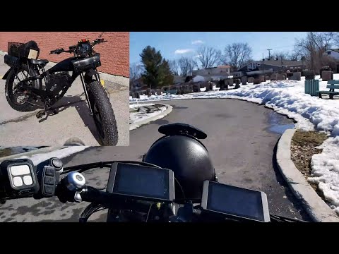 All Wheel Drive Ebike Cruiser 4200 Watts Retro Vintage Cheetah Sunny Day Ride.