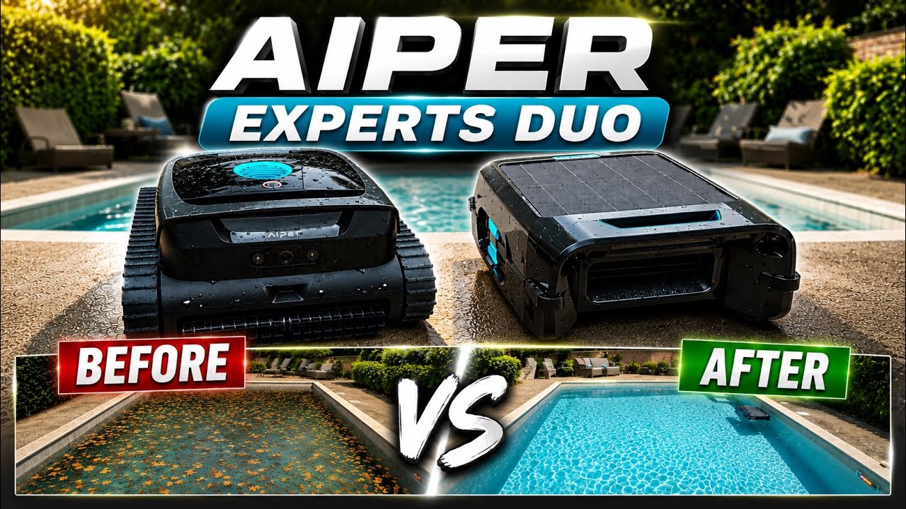 Care free Pool cleaning is here. Aiper experts duo.