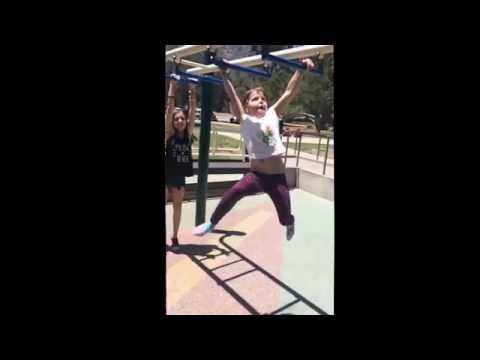5 Year Old Anasofia Rocks the Monkey Bars