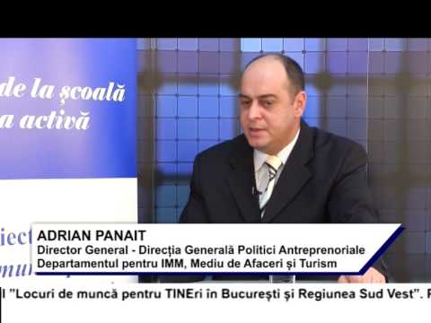 (VIDEO) Locuri de muncă pentru TINEri în București și regiunea Sud Vest – ADRIAN PANAIT (E14)