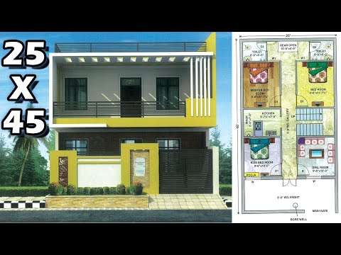 30 X 64 House Plan 2Bhk With Parking Ground First Floor 30 X 64 घर का नक्शा 1920sq ft