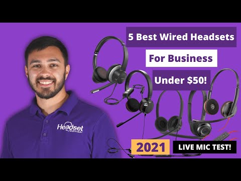 5 Best Wired Headsets For Business Under $50 -  LIVE MIC TEST!