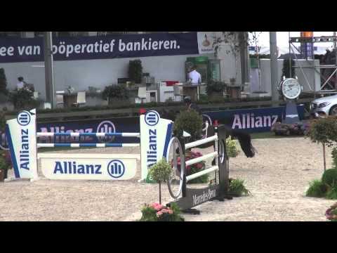 Barnike et Bertram Allen, vainqueurs de la première épreuve des 6 et 7 ans au CSIO de Rotterdam