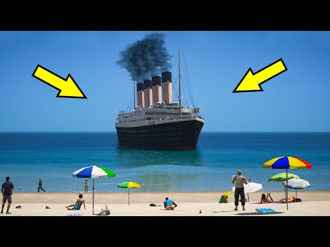 Titanic Crashing Into Shore (Captain Didn't Have Time to Stop Titanic) GTA 5