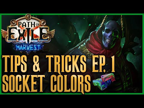 POE Tips & Tricks Episode 1 - A Guide To Socket Colors | Path of Exile