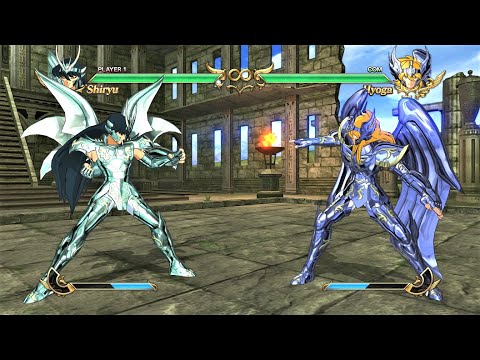 Dragon Shiryu God Cloth vs Cygnus Hyoga God Cloth (Hardest AI) - Saint Seiya: Soldiers' Soul