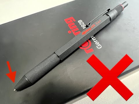 WARNING! Rotring 600 3 in 1 Review. Design Fault? This pen is NOT built to last!