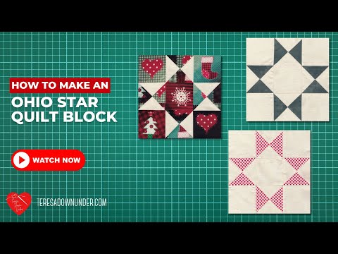 How to make an Ohio star quilt block