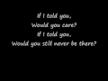 If I told you - Plain White T's lyrics