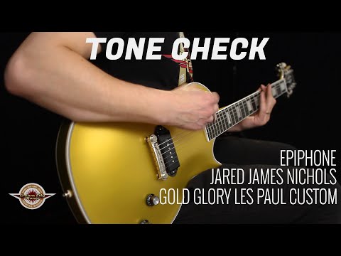 Epiphone Jared James Nichols "Gold Glory" Les Paul Custom - Double Gold Vintage Aged image 3