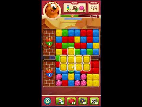 Toon Blast Level 1744 - NO BOOSTERS 🐻🐺🐱 | SKILLGAMING ✔️