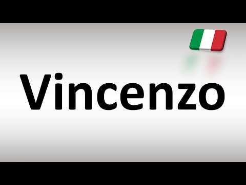 How to Pronounce Vincenzo (Italian)