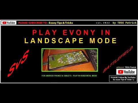 Evony TKR - Play in Horizontal Landscape Mode + Search Map Fast !!