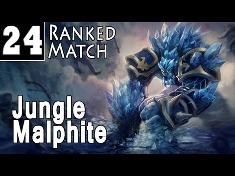 League of Legends Journey to Diamond - Ranked Match #24 Jungle Malphite (Silver III)