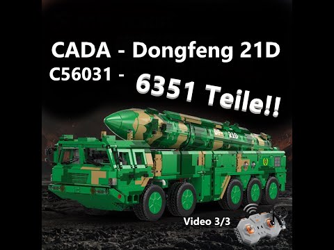 Video 3/3 - The largest CADA set to date: Dongfeng-21D / C56031 / 6351 pieces! + Driving footage ...