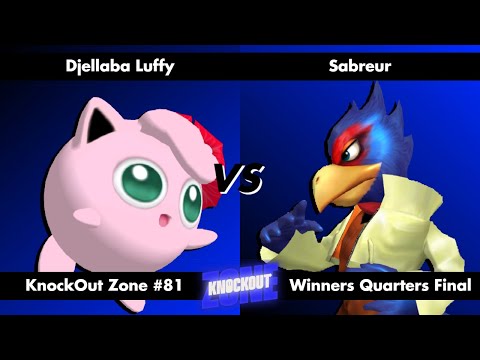 KnockOut Zone #81 - SSBM Winners Quarters Final - Djellaba Luffy (Jigglypuff) vs Sabreur (Falco)