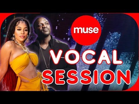 Akon and Amirror Live Vocal Production Session - with Muse App Remote Recording