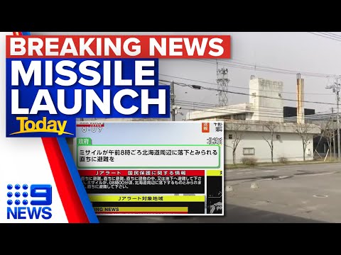 North Korea launches ballistic missile | 9 News Australia