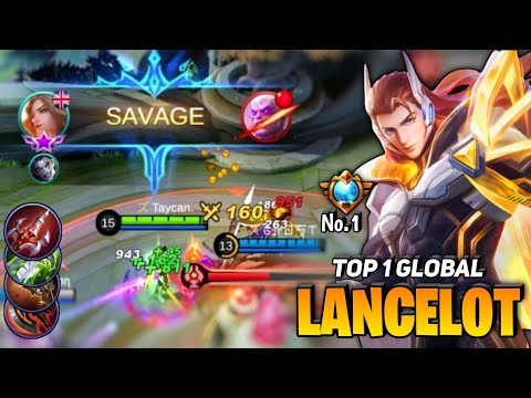 SAVAGE! Fast Hand Lancelot Gameplay [ Lancelot Top 1 Global Best Build 2021] By Taycan - MLBB