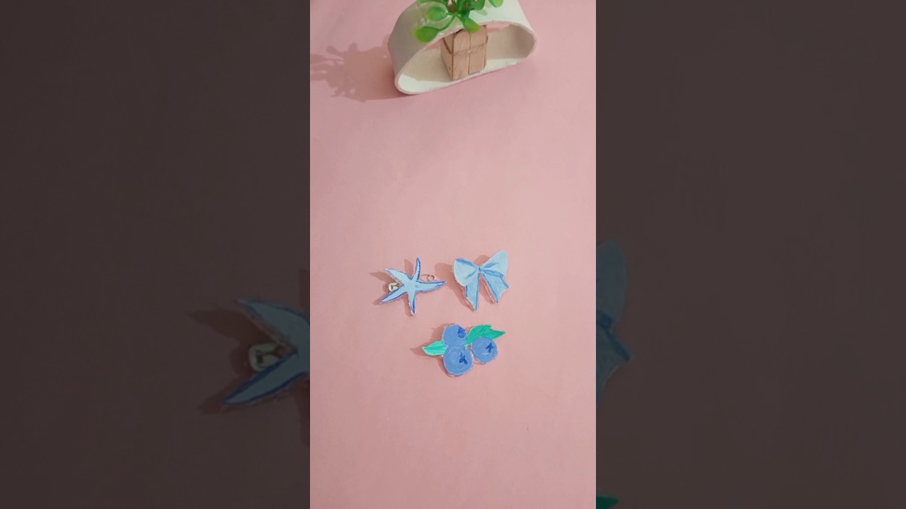 Cute pins craft 🎀🫐✨#drawing