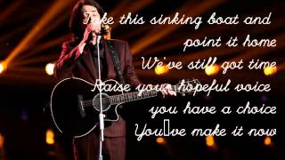 Taylor John Williams-Falling Slowly-The Voice 7[Lyrics]
