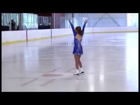 Sadie Gilson competes in the Oktoberfest Figure Skating Competition