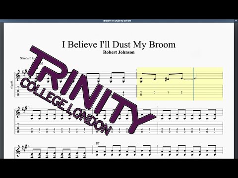 I'll Believe I'll Dust My Broom (2012 Syllabus) Trinity Grade 1 Guitar
