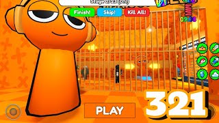 Orange Sprunki's Barrys Prison Run Gameplay 321 Roblox