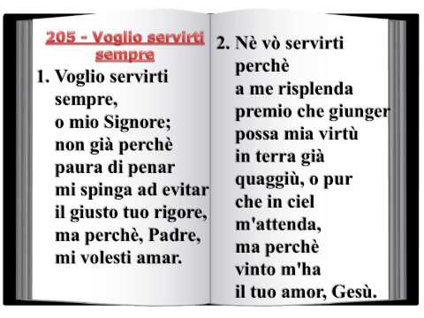 205 Voglio servirti sempre - Innario Chiesa Cristiana Avventista del settimo Giorno 2014