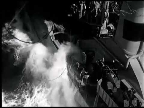 USS Ralph Talbot DD-390 supporting and refueling with USS Franklin CV-13 at Leyte in October 1944