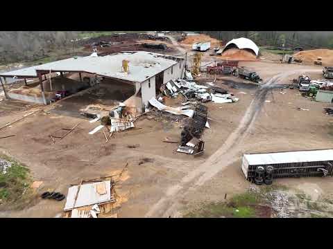 4-5-2023 Grassy, MO Tornado damage - Drone - Homes destroyed