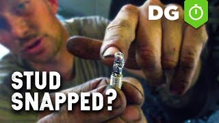 How To Remove Broken &amp; Rusted Stud Stuck In Aluminum (Thread Saver!)