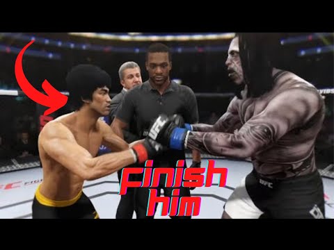 Bruce Lee vs Titan Calibus PS4 Amazing Fight on stage - EA Sport Gaming