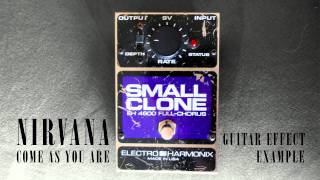 Video thumbnail for SMALL CLONE Guitar Effect Example: Nirvana - Come As You Are by Norman Weichel