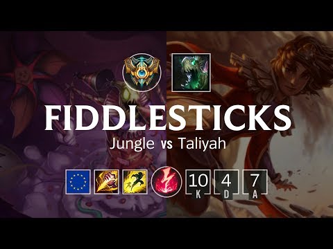 Fiddlesticks Jungle vs Taliyah - EUW Challenger Patch 8.22