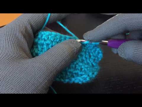 How to DC2TOG (double crochet 2 together) - beginner crochet